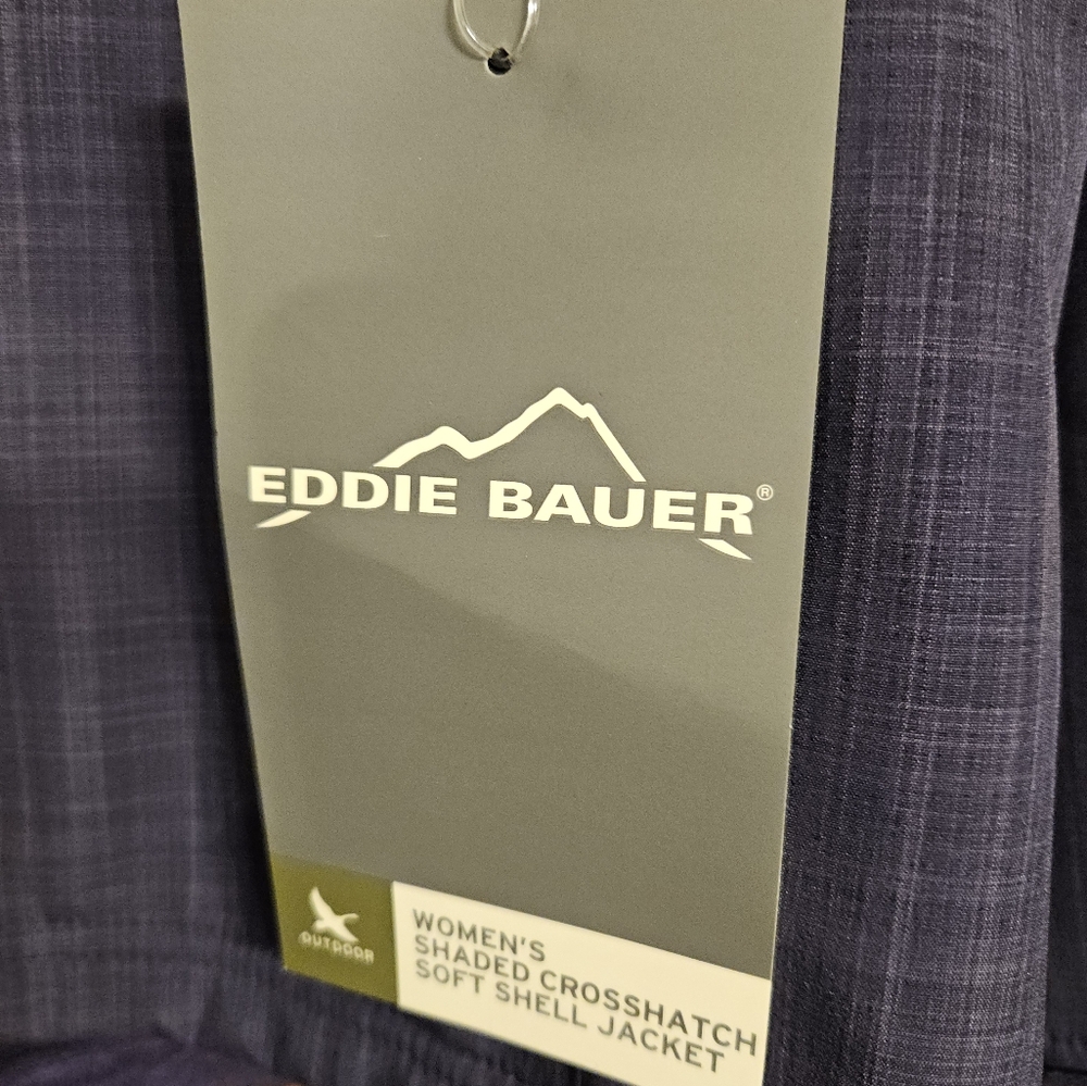 Eddie Bauer soft she'll jacket in purple.